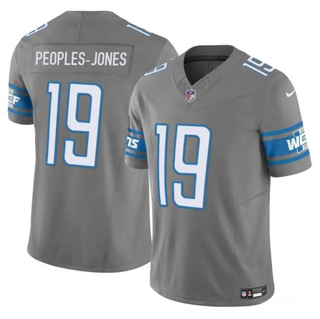 Men & Women & Youth Detroit Lions #19 Donovan Peoples-Jones Gray 2023 F.U.S.E. Vapor Untouchable Limited Jersey->detroit lions->NFL Jersey